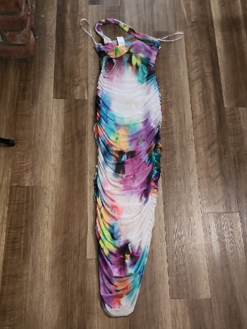 Anthropologie AFRM Indina Ruched Maxi Dress - Picture 6 of 8